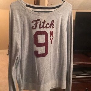 Abercrombie and Fitch #9 Gray Sweatshirt. great condition!